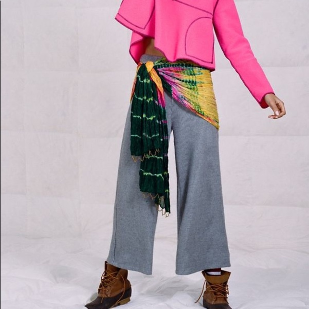 Out From Under Ribbed Cropped Culotte Pant